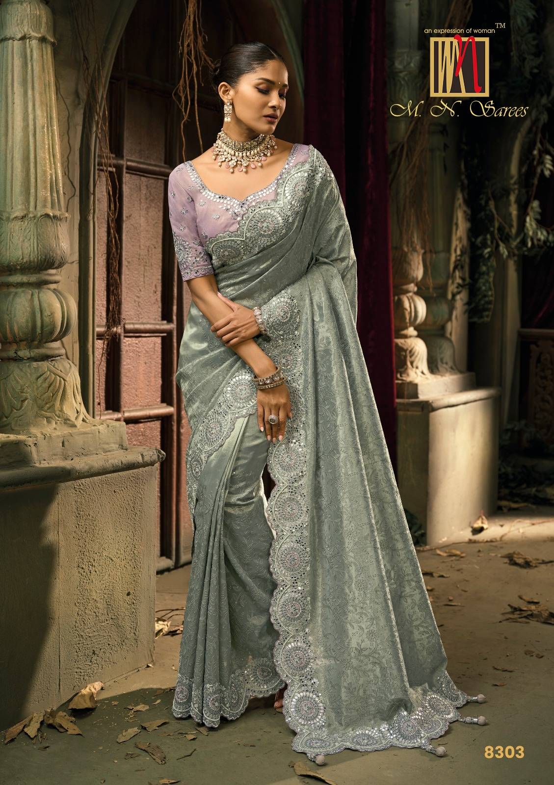 Shahi Poshak Vol-6 By M.N. Sarees 8101 To 8111 Series Indian Traditional Wear Collection Beautiful Stylish Fancy Colorful Party Wear & Occasional Wear Silk Sarees At Wholesale Price